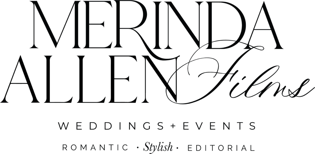 Logo for Merinda Allen Films – Romantic, Stylish, Editorial Wedding Films
